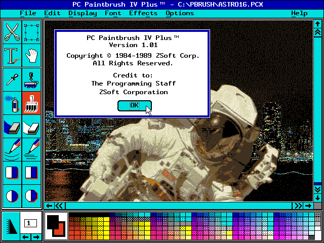 PC Paintbrush IV Plus - About